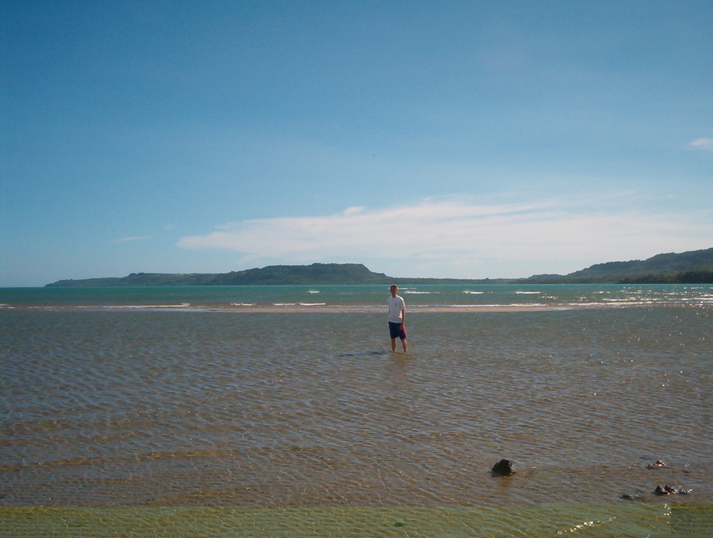 Me standing in the ocean at Magsaysay where we had our zone activity.