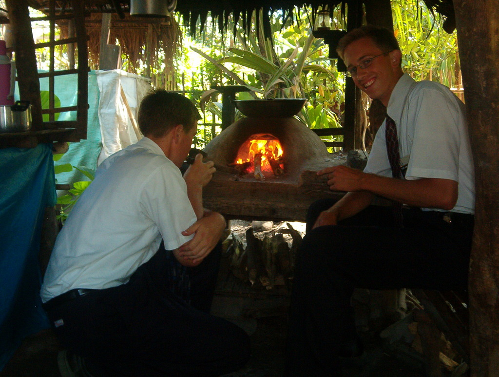 We had sister Pulido teach us how to make authentic Filipino food. She cooked with us over a fire in her outdoor kitchen.